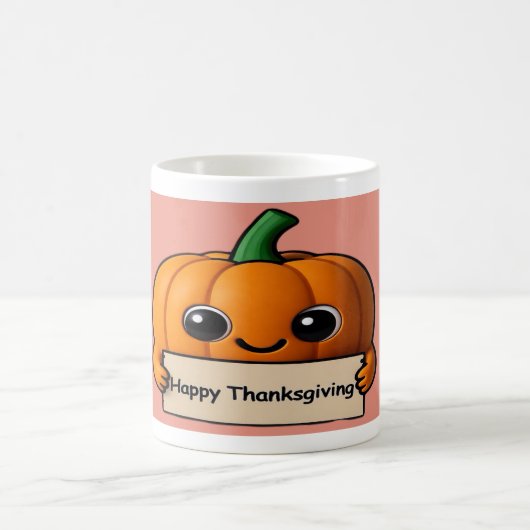 Pumpkin Smiles & Gratitude Sips- Thanksgiving Mug コーヒーマグカップ (中央)
