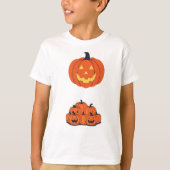 Pumpkin smiling spooky tシャツ (正面)