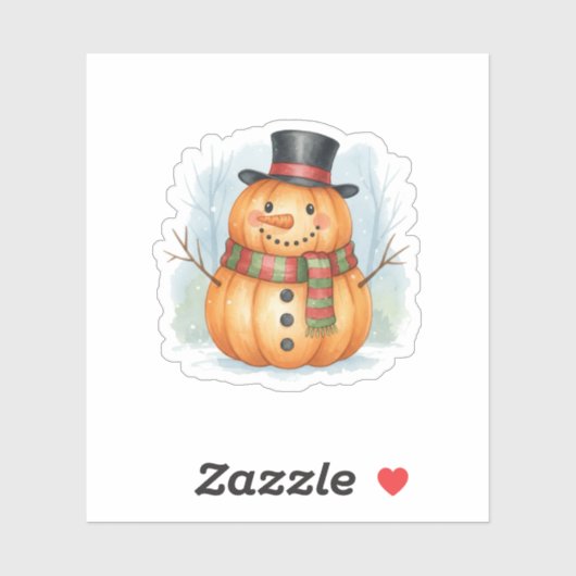 Pumpkin snowman シール (シート)