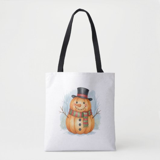 Pumpkin snowman トートバッグ (正面)