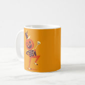 Pumpkin Soldier Halloween Mug コーヒーマグカップ (正面左)