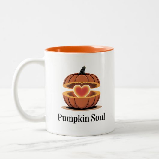 Pumpkin Soul Autumn Coffee Mug ツートーンマグカップ (左)
