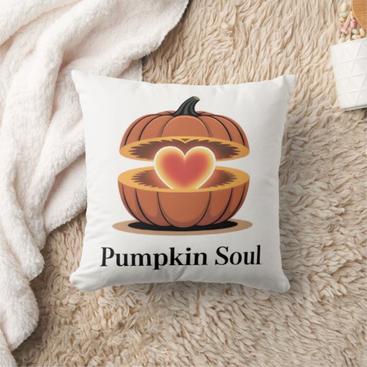 Pumpkin Soul Cozy Fall Pillow クッション (ブランケット)