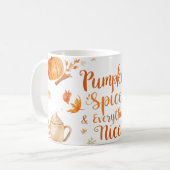 Pumpkin spice コーヒーマグカップ (正面左)