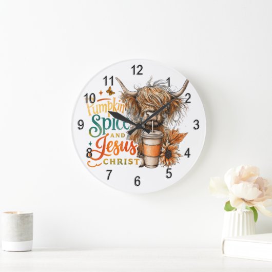Pumpkin Spice....  ラージ壁時計 (ホーム)