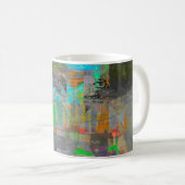 "Pumpkin Spice Abstract" abstract art coffee mug コーヒーマグカップ (正面右)