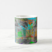 "Pumpkin Spice Abstract" abstract art coffee mug コーヒーマグカップ (中央)