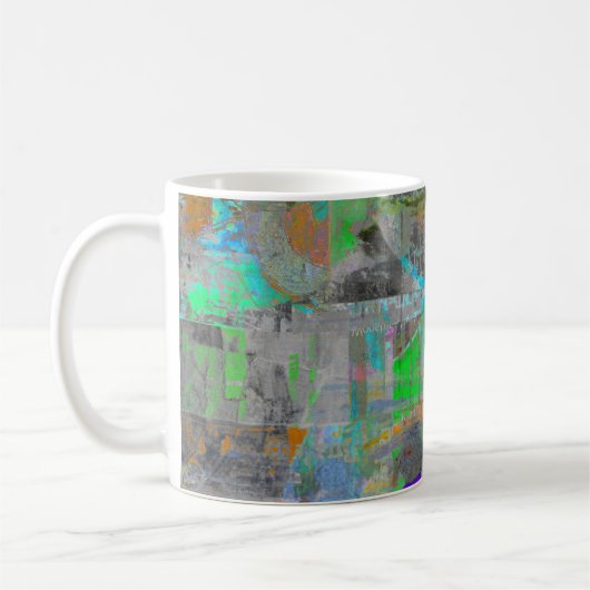 "Pumpkin Spice Abstract" abstract art coffee mug コーヒーマグカップ (左)