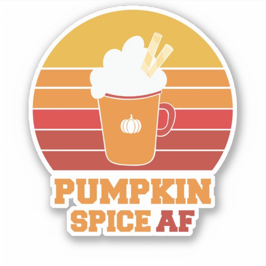 Pumpkin Spice AF シール (正面)