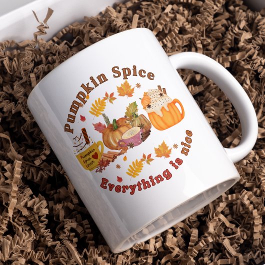 Pumpkin Spice and Everything is nice  コーヒーマグカップ