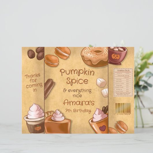 Pumpkin Spice and Everything Nice Chip Bag (スタンド正面)