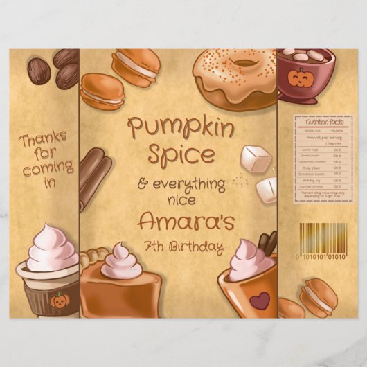 Pumpkin Spice and Everything Nice Chip Bag (正面)