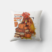 Pumpkin Spice and Everything Nice Fall Chicken Vib クッション (裏面)