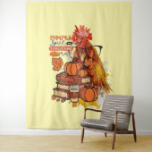 Pumpkin Spice and Everything Nice Fall Chicken Vib タペストリー (インサイチュ)