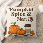 Pumpkin spice and mom life クッション (ブランケット)