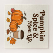 Pumpkin spice and mom life ジグソーパズル (横)
