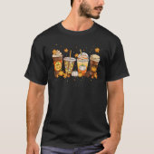 Pumpkin Spice Coffee Latte Fall Autumn Season Than Tシャツ (正面)