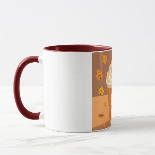 Pumpkin Spice Coffee Mug — Autumn Halloween  マグカップ (左)
