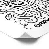 Pumpkin Spice Coloring Page ポスター (角)