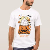 Pumpkin Spice & Everything Fright – Funny Spooky Tシャツ (正面)