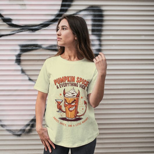 Pumpkin Spice & Everything Vice Funny Thanksgiving トライブレンドＴシャツ