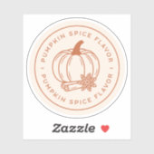 Pumpkin spice flavor homemade aesthetic シール (シート)