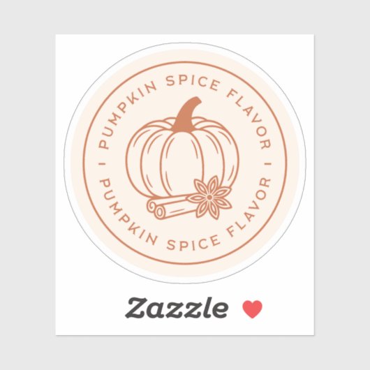 Pumpkin spice flavor homemade aesthetic シール (シート)