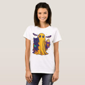 Pumpkin Spice Ghost PNG｜fall catful｜fall cat png｜g Tシャツ (正面フル)
