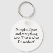 Pumpkin Spice Halloween Keychain - Double-Sided キーホルダー (裏面)