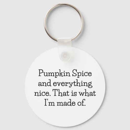 Pumpkin Spice Halloween Keychain - Double-Sided キーホルダー (裏面)