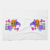 Pumpkin Spice Halloween Season Kitchen Towel キッチンタオル (横)