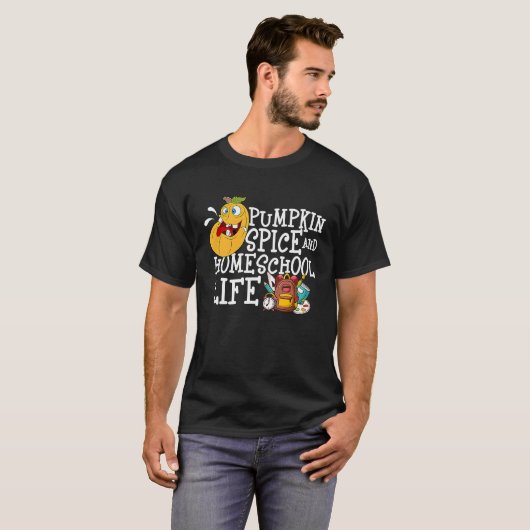 Pumpkin Spice    Homeschool Virtual School Tシャツ (正面フル)