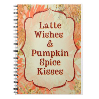 Pumpkin Spice Kisses – Autumn Greeting Card ノートブック