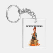 Pumpkin Spice Latte - Ms Sass キーホルダー (正面左)