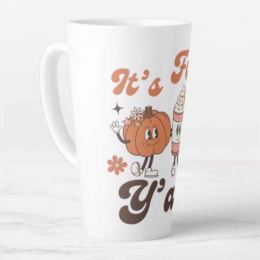 Pumpkin Spice Mug – It’s Fall Y’all  カフェラテマグ (左アングル)