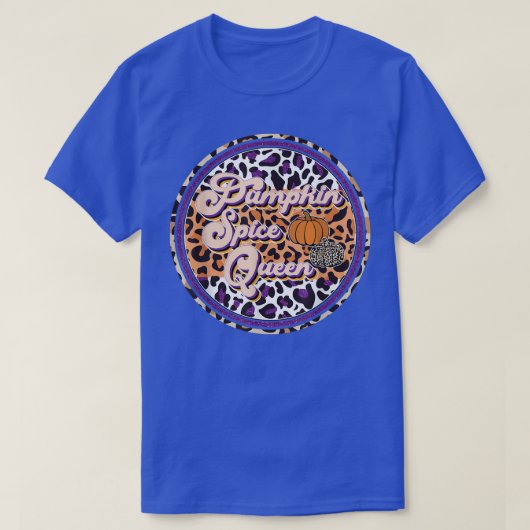 Pumpkin Spice Queen Funny Autumn Funny Halloween L Tシャツ (デザイン正面)
