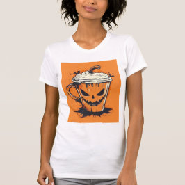 Pumpkin Spice Season – Cute Jack-O-Lantern Coffee Tシャツ
