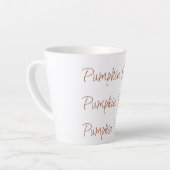Pumpkin Spice Simple Stylish カフェラテマグ (左アングル)