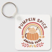 Pumpkin Spice Social Club – Cute Fall PSL キーホルダー (正面)