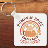 Pumpkin Spice Social Club – Cute Fall PSL キーホルダー (正面)