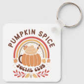 Pumpkin Spice Social Club – Cute Fall PSL キーホルダー (裏面)