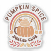 Pumpkin Spice Social Club – Cute Fall PSL シール (正面)