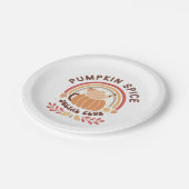 Pumpkin Spice Social Club – Cute Fall PSL  ペーパープレート (アングル)