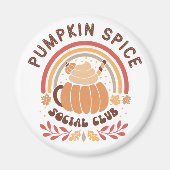 Pumpkin Spice Social Club – Cute Fall PSL  マグネット (正面)