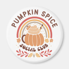 Pumpkin Spice Social Club – Cute Fall PSL  マグネット