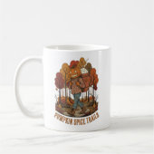 Pumpkin Spice Trails Autumn Hiking Design コーヒーマグカップ (左)