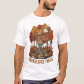 Pumpkin Spice Trails Autumn Hiking Design Tシャツ (正面)