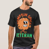 Pumpkin Spice Veteran Cute T shirt Design Funny Pu Tシャツ (正面)