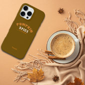Pumpkin Spice Vibes Personalize Name Phone Case iPhoneケース