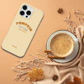 Pumpkin Spice Vibes Personalize Name Phone Case iPhoneケース